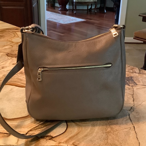 Coach Taupe Leather Shoulder Bag - Picture 2 of 4
